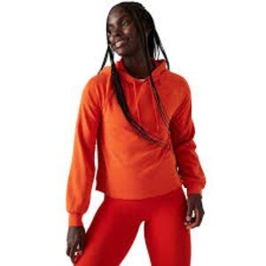 Athleta Seasoft Hoodie Sweatshirt | Larkspur Red | Small